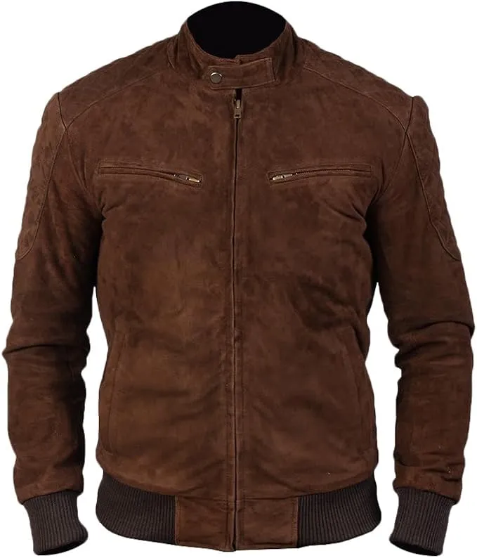 Werion Mocha Suede Leather Jacket