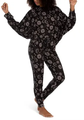 Whistler Moon & Stars Hoodie And Jogger Set in Black