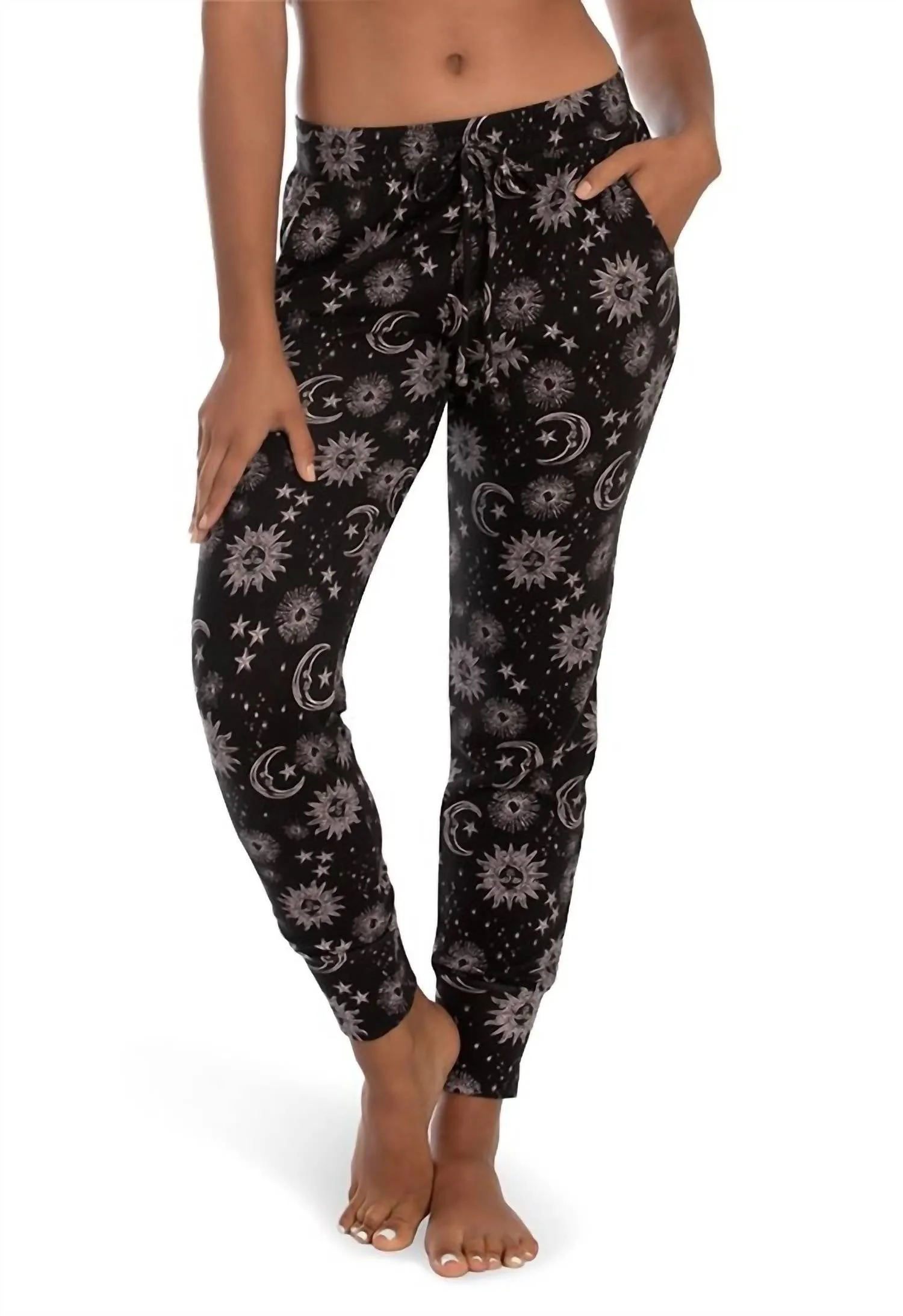 Whistler Moon & Stars Hoodie And Jogger Set in Black