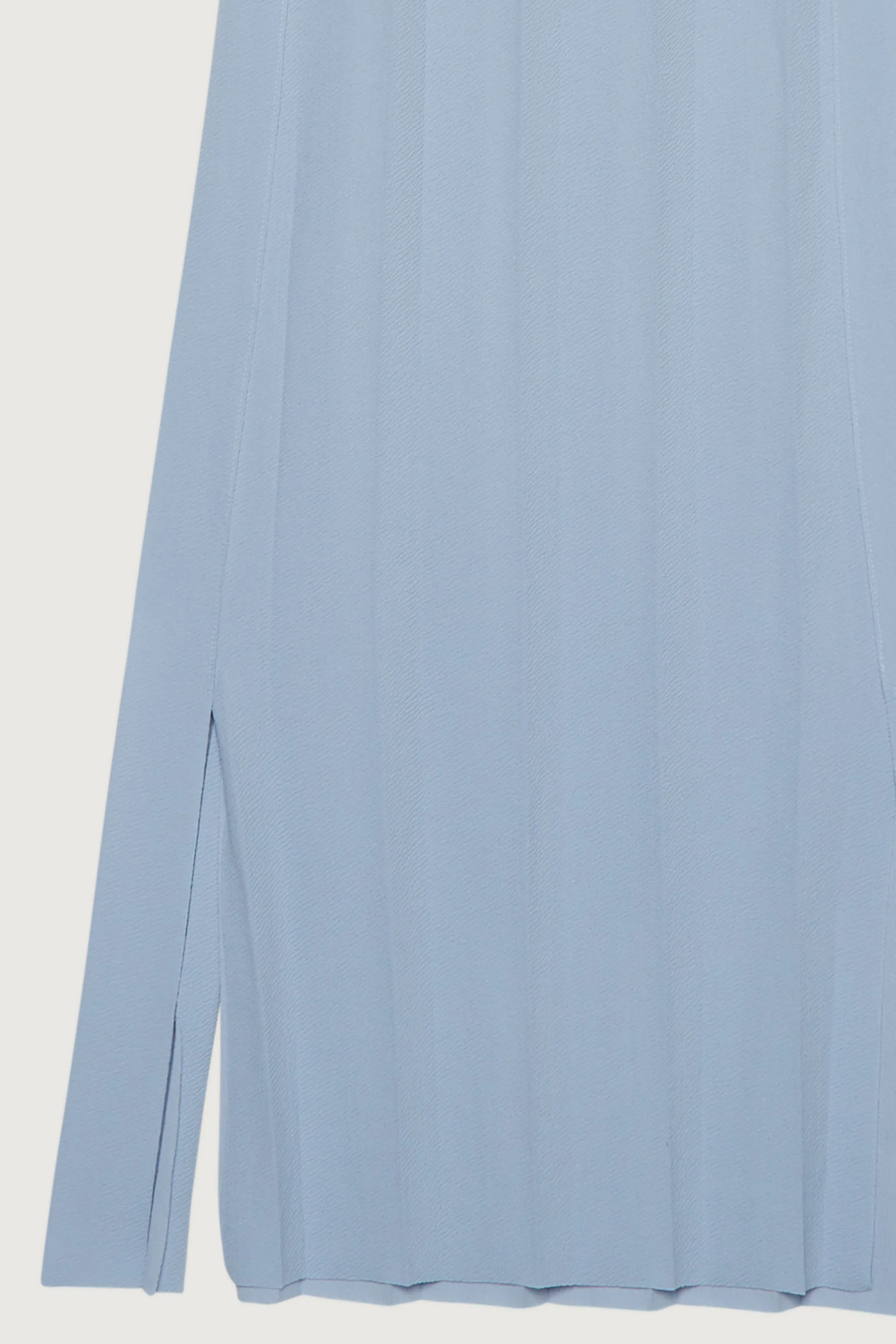 WIDE RIBBED MIDI SKIRT