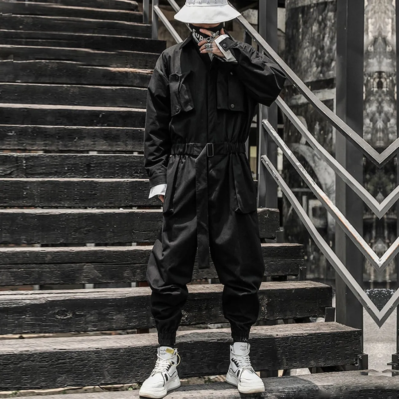 WLS Creative Ribbon Jumpsuit