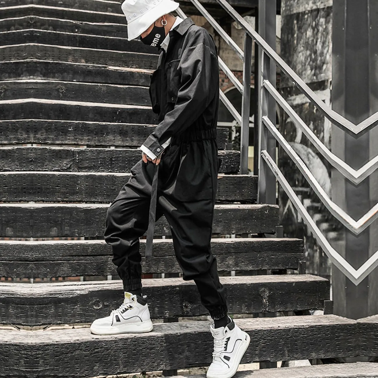 WLS Creative Ribbon Jumpsuit