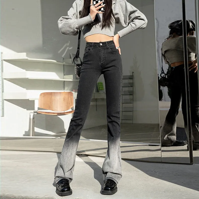Women Flared Loose Denim