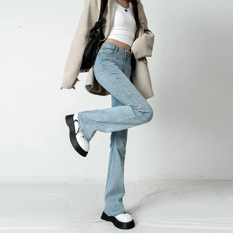 Women Flared Loose Denim