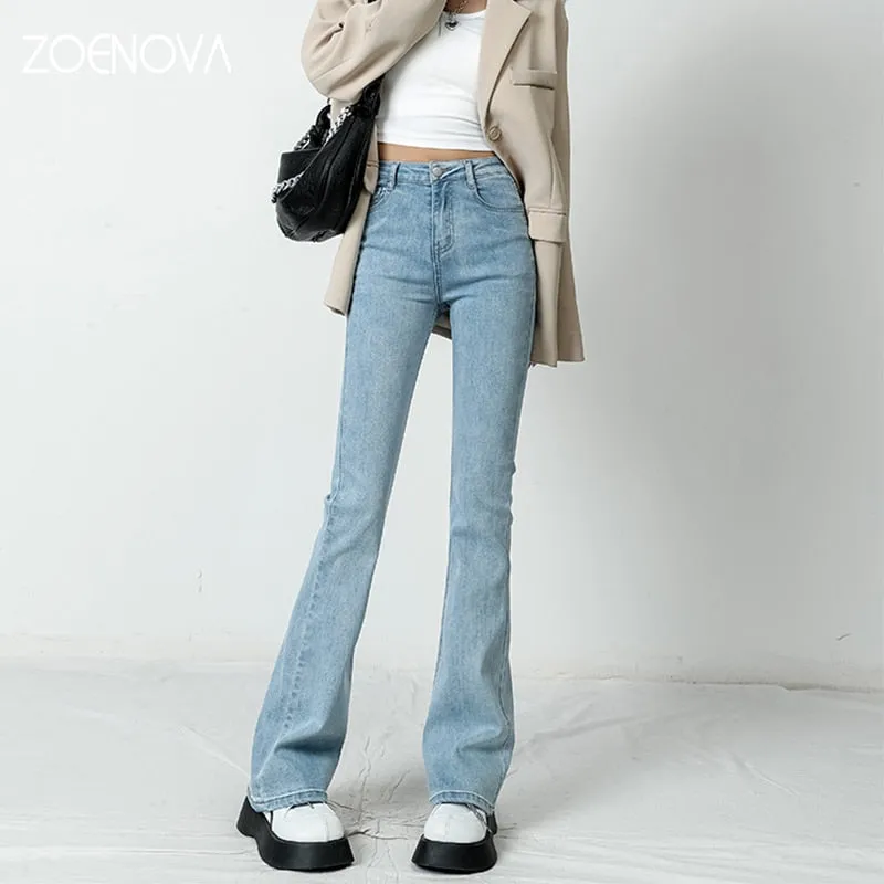 Women Flared Loose Denim