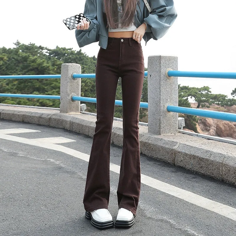 Women Flared Loose Denim