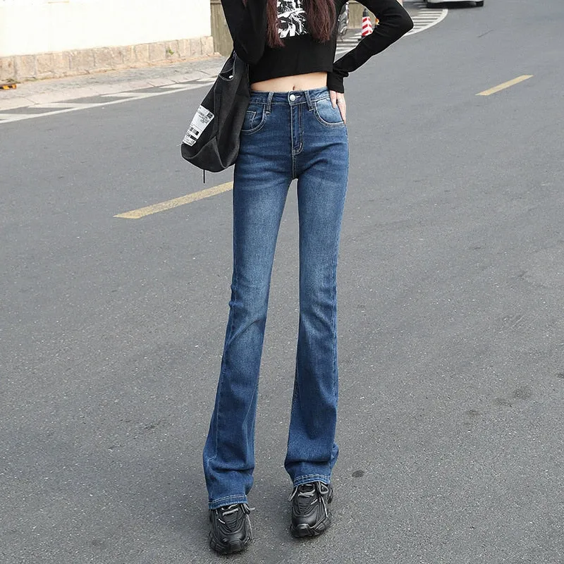 Women Flared Loose Denim