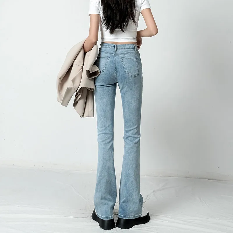 Women Flared Loose Denim
