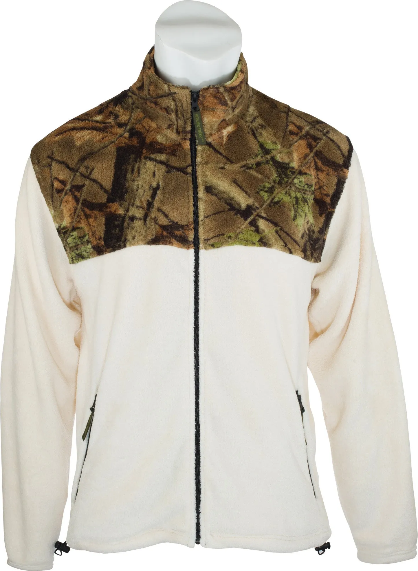 WOMEN'S CAMO CORAL FLEECE FULL ZIP JACKET