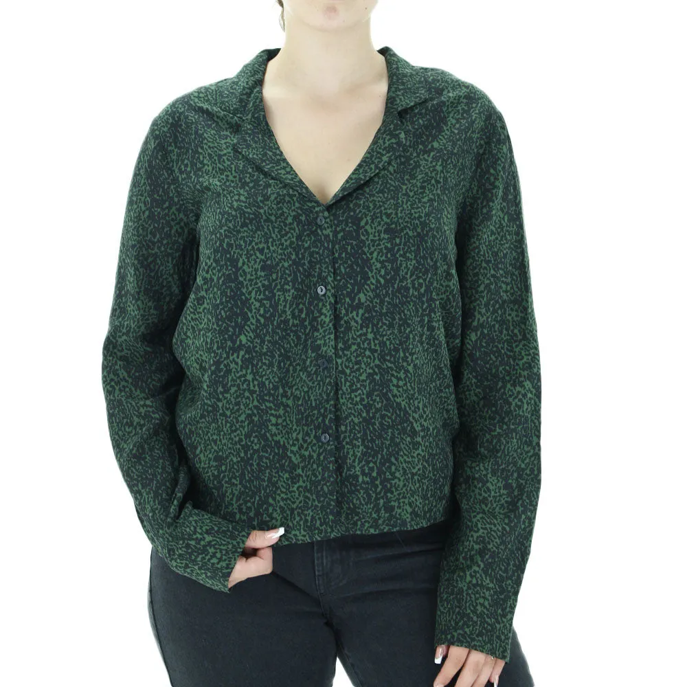 Women's Graphic Printed Shirt,Olive
