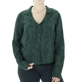 Women's Graphic Printed Shirt,Olive