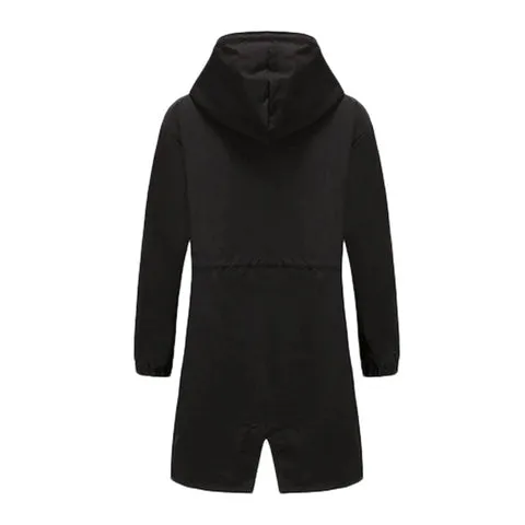Women's Long Hooded Trench Coat | Lightweight & Stylish