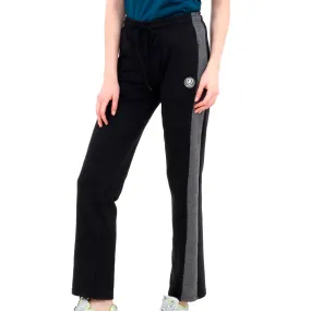 Womens Luxe Flared Track pants Black
