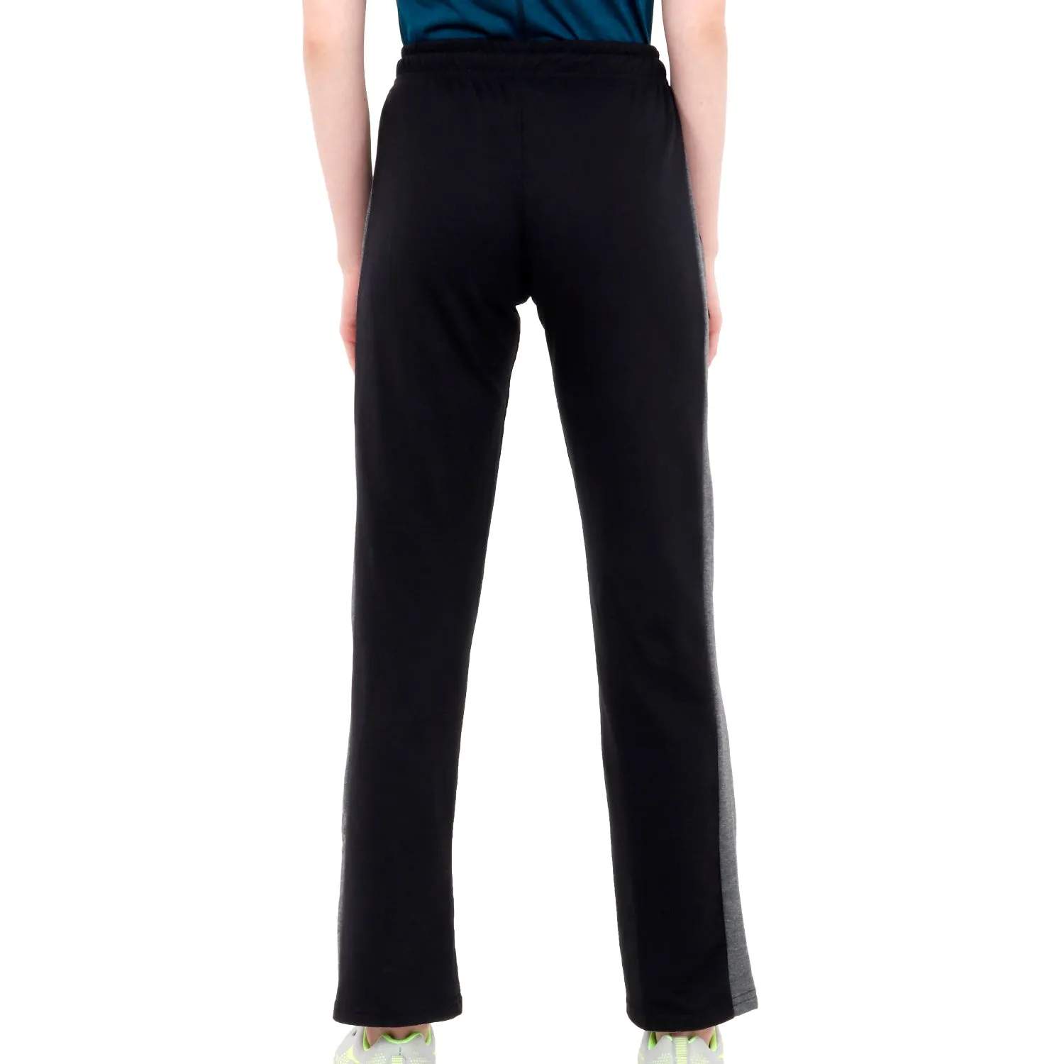 Womens Luxe Flared Track pants Black