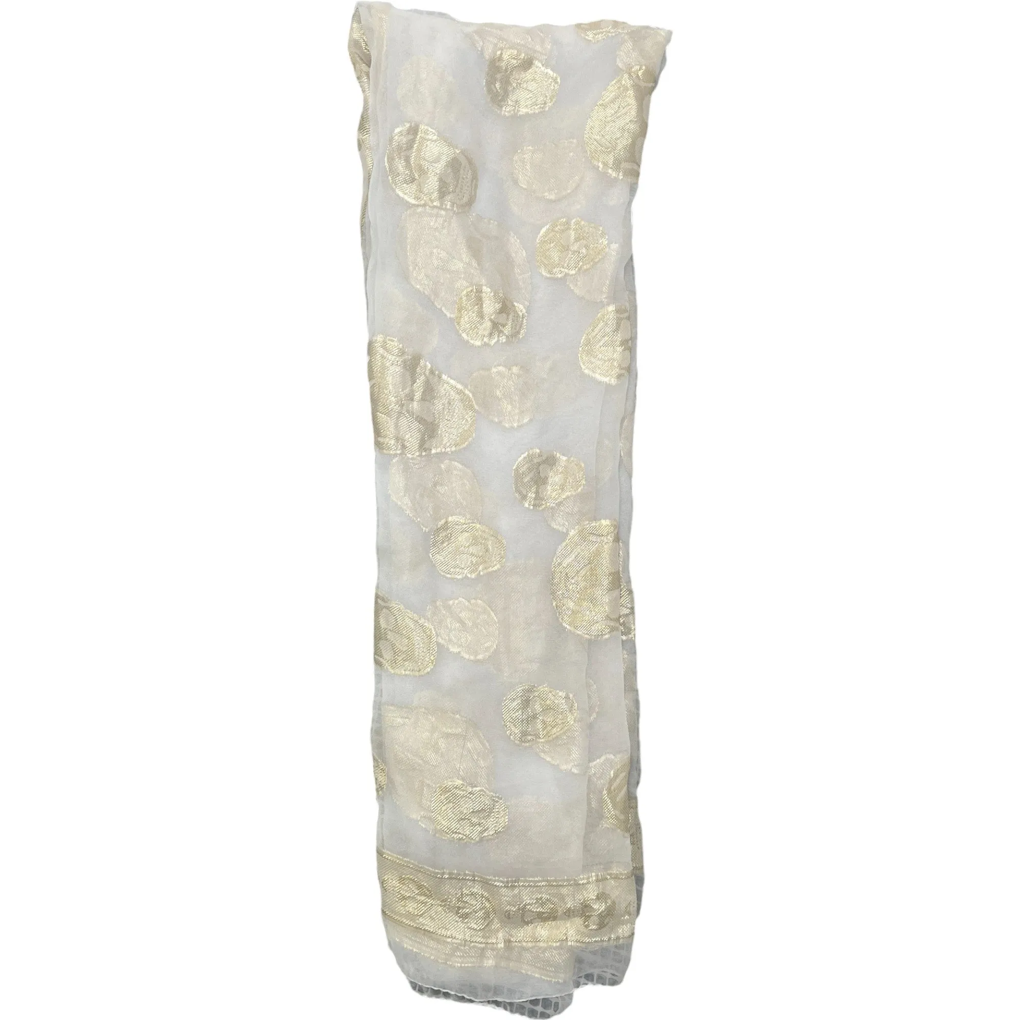 Women's Skull Logo Scarf White
