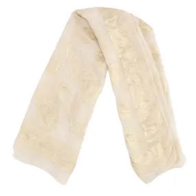 Women's Skull Logo Scarf White