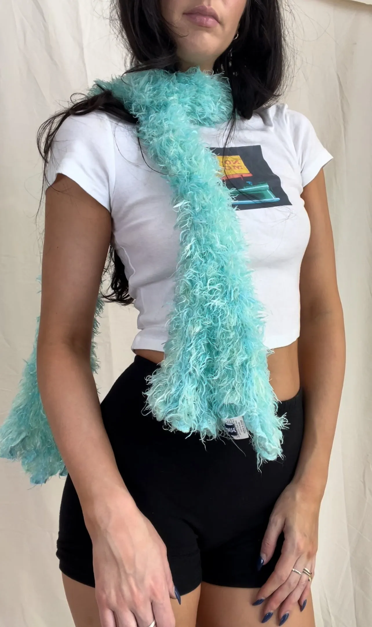 Y2k Limited Too Fuzzy Scarf