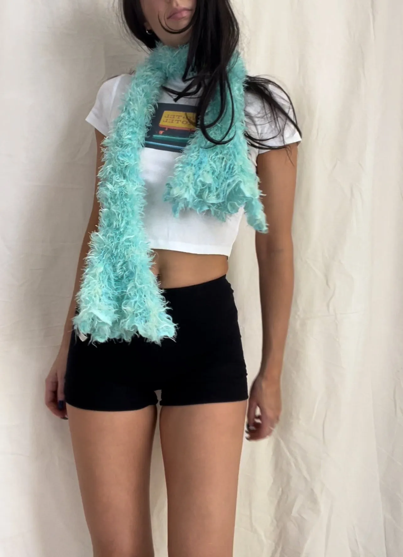 Y2k Limited Too Fuzzy Scarf